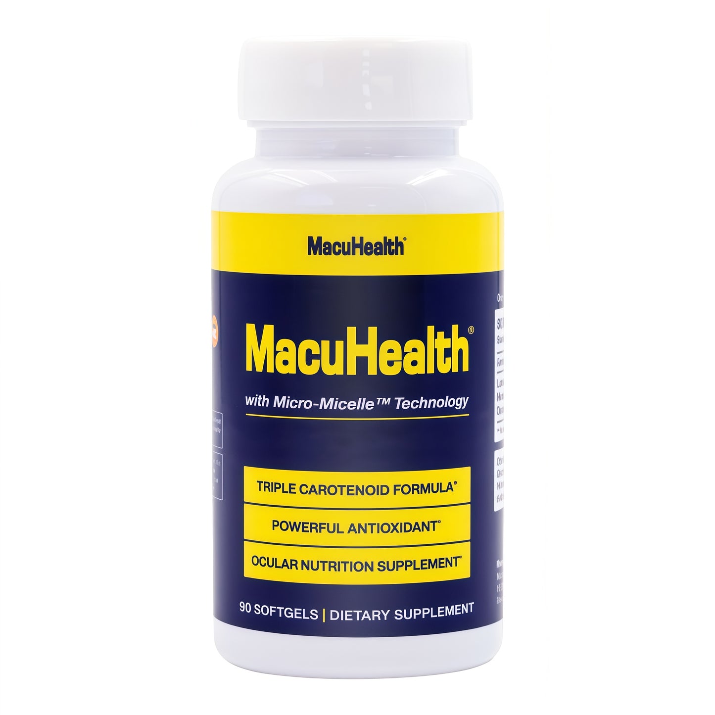 MacuHealth Triple Carotenoid Formula - EyeVitamins for Adults - 90 Softgels, 3 MonthSupply - Advanced Eye Support & Health EyeFormula