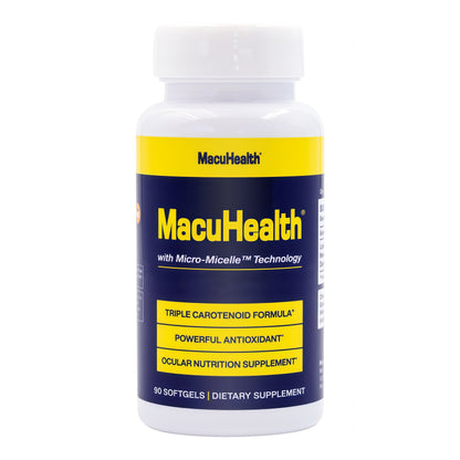 MacuHealth Triple Carotenoid Formula - EyeVitamins for Adults - 90 Softgels, 3 MonthSupply - Advanced Eye Support & Health EyeFormula