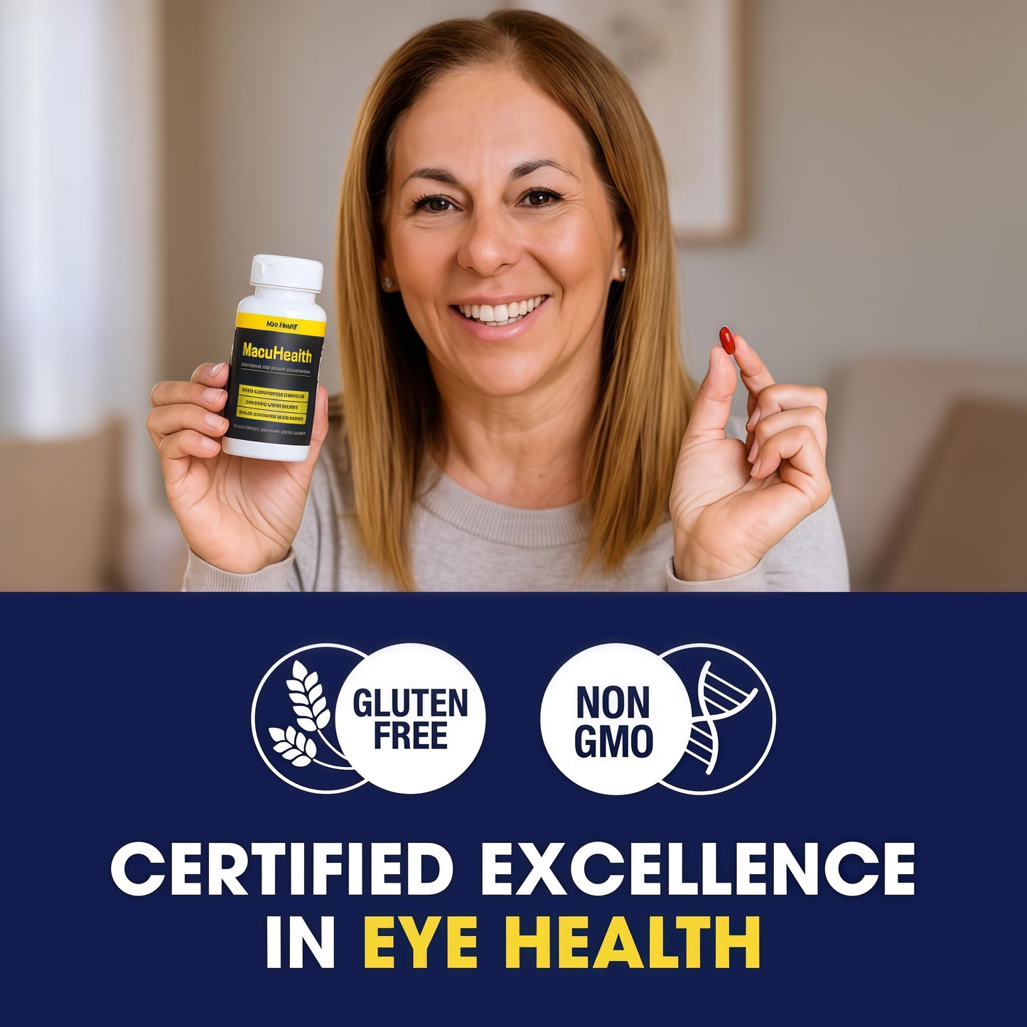 MacuHealth Triple Carotenoid Formula - EyeVitamins for Adults - 90 Softgels, 3 MonthSupply - Advanced Eye Support & Health EyeFormula